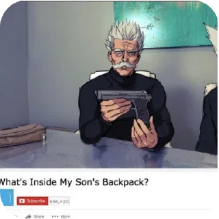 Video sticker ✋ one punch man