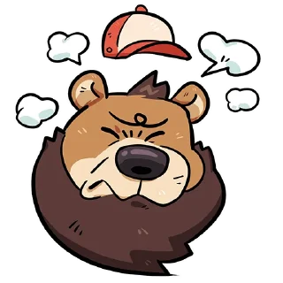 Video sticker 😡 Digs the Trucker Bear