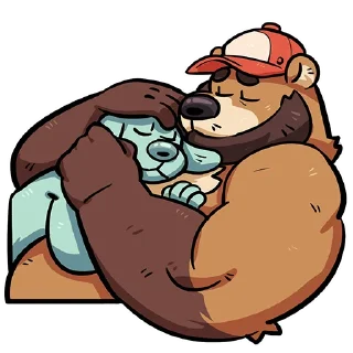 Video sticker 🤗 Digs the Trucker Bear