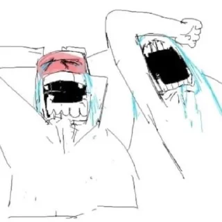 Telegram sticker 😭 ЯЕбланТВ