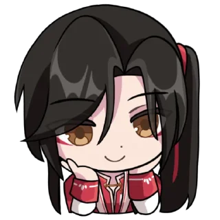 Telegram sticker ☺️ Hua Cheng genshin chibi @qqwelj