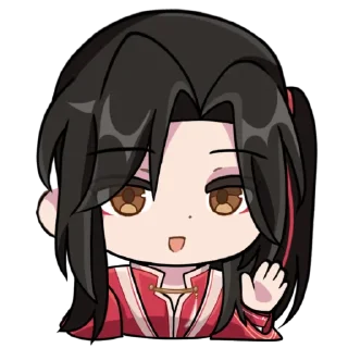 Sticker 👋 Hua Cheng genshin chibi @qqwelj