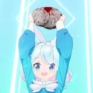 Telegram sticker 🪨 Arona's Hideout Live Reaction 3