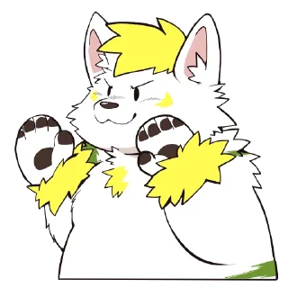 Telegram sticker 🐾 Heulen the big bad wolf