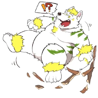 Telegram sticker 🪑 Heulen the big bad wolf