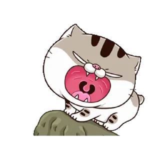 Sticker 😒 fat cat Ami 8(EN) @RekcitsEnilbot