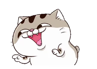 Telegram sticker ❤ fat cat Ami 8(EN) @RekcitsEnilbot