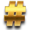 Sticker 🟡 gold font ➜ @emoji_room