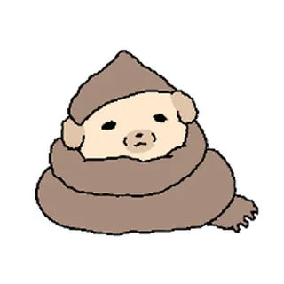 Telegram sticker ⭐ 눌어붙은 누덩이 4 @moe_sticker_bot