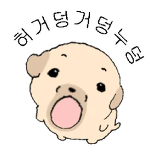 Telegram sticker ⭐ 눌어붙은 누덩이 4 @moe_sticker_bot