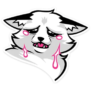 Telegram sticker 😢 Хищный Лис от @TgSticker