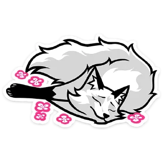 Telegram sticker 🙂 Хищный Лис от @TgSticker