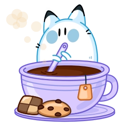 Telegram sticker ☕ Кусь-Кусь @TgSticker