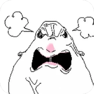 Telegram sticker 🫥 ХАМЯК 🐹