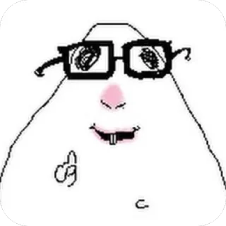 Telegram sticker 🫥 ХАМЯК 🐹
