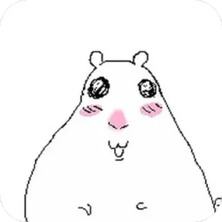 Telegram sticker 🫥 ХАМЯК 🐹