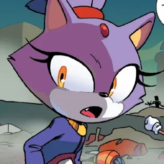 Телеграм стикер 🌟 Blaze the cat 1 (IDW) :: @fStikBot