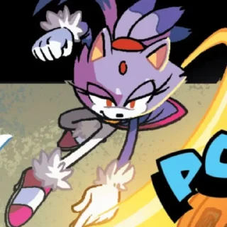 Телеграм стикер 🌟 Blaze the cat 1 (IDW) :: @fStikBot
