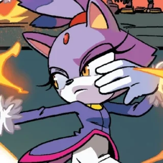 Video sticker 🌟 Blaze the cat 1 (IDW) :: @fStikBot