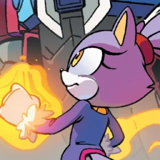 Телеграм стикер 🌟 Blaze the cat 1 (IDW) :: @fStikBot