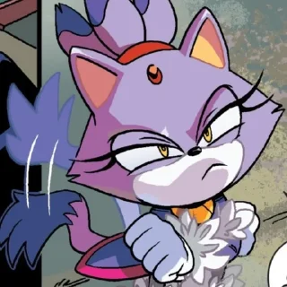 Телеграм стикер 🌟 Blaze the cat 1 (IDW) :: @fStikBot