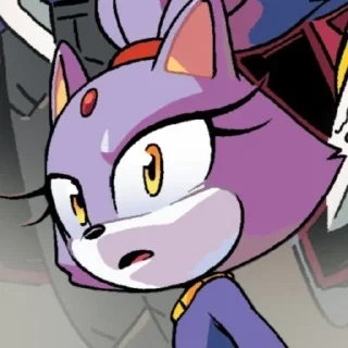 Телеграм стикер 🌟 Blaze the cat 1 (IDW) :: @fStikBot