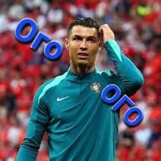 Telegram sticker 😯 роналдо