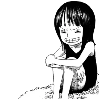 Sticker 😂 Nico Robin 🍃🌸🌷💞
