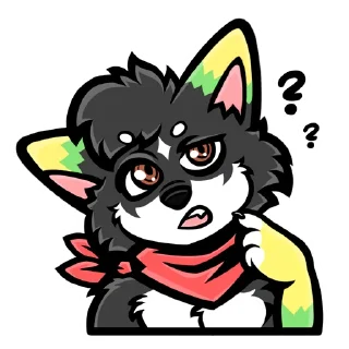 Telegram sticker ❔ KayrouHusky