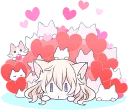 Video sticker ❤️ White Cat Girl :: @line_stickers