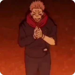 Video sticker 🌟 Сукуна хлопает в ладоши :: @fStikBot