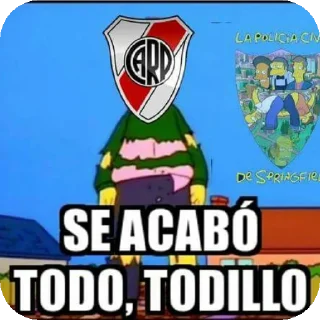Telegram sticker 👍 Te fuiste a la B por puto y cagón
