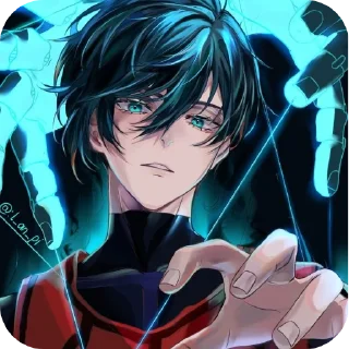 Telegram sticker 📖 RIN @The_fourEYED_cat @UrRini