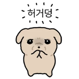 Telegram sticker ⭐ 깨득이 4 @moe_sticker_bot