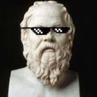 Telegram sticker 😎 Philosophers Comics
