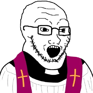 Telegram sticker ⛪ /qa/ never dies