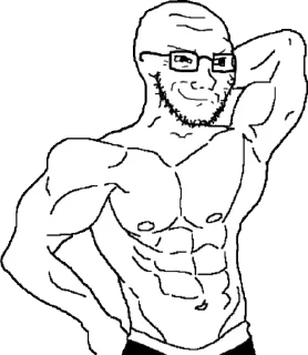 Telegram sticker 🏋️ /qa/ never dies