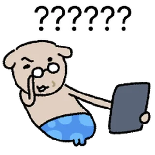 Telegram sticker ⭐ 멍멍 할멍 할댕이! @moe_sticker_bot