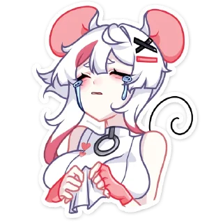 Telegram sticker 😭 Мауси :: @stickroom