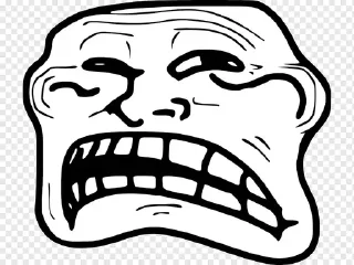 Telegram sticker 😊 Trollface stickers