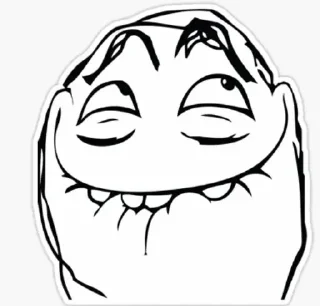 Telegram sticker 😊 Trollface stickers