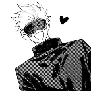 Telegram sticker ❤️ Gojo Satoru | Jujutsu Kaisen @lalavalu