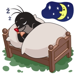 Telegram stiker 😴 Krtek