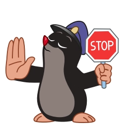 Telegram stiker ⛔️ Krtek