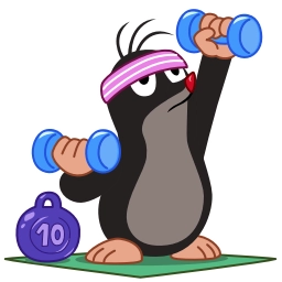 Telegram stiker 💪 Krtek