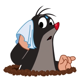 Telegram stiker 😰 Krtek