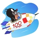 Telegram sticker 🚀 Krtek