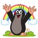 Telegram sticker 🌈 Krtek