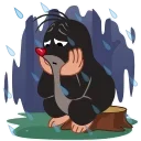 Telegram sticker 😔 Krtek