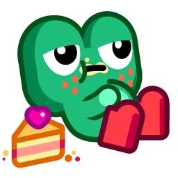 Telegram sticker 🤤 Froggo In Love